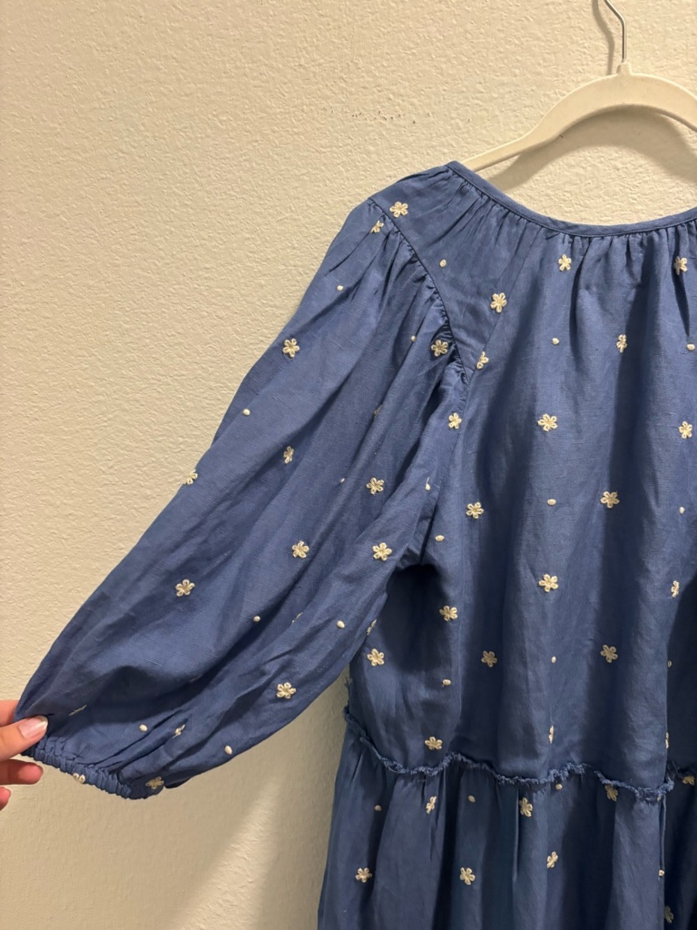 Harper Sage Secret Garden Dress in Colbalt, size M - Picture 10 of 11